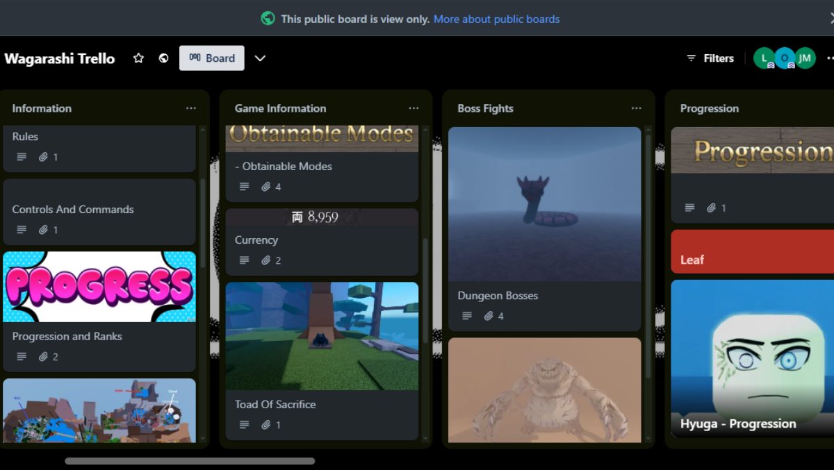 Roblox Wagarashi - Official Trello & Discord