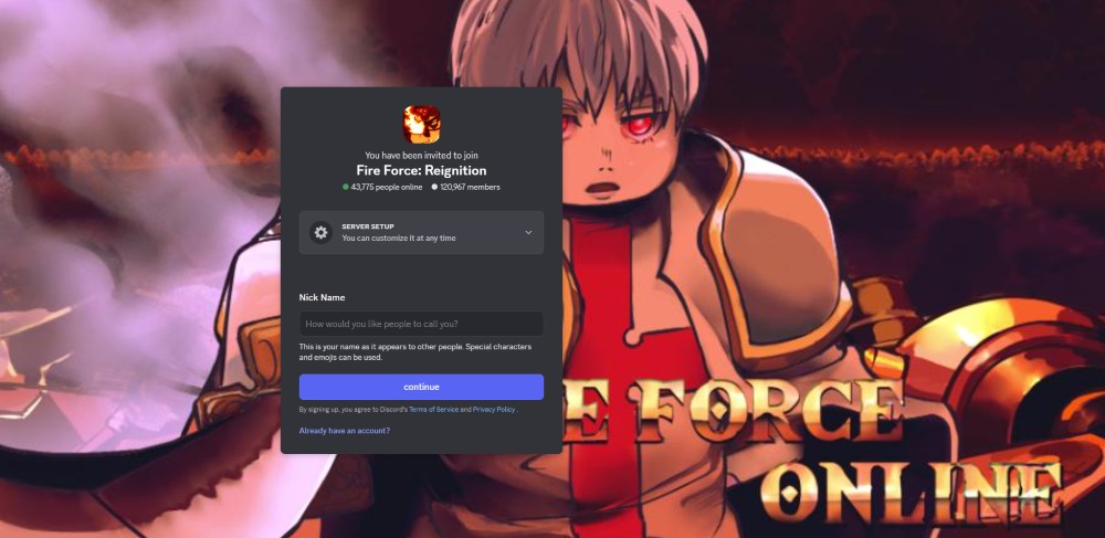 How to Join Fire Force Reignition Discord and Trello