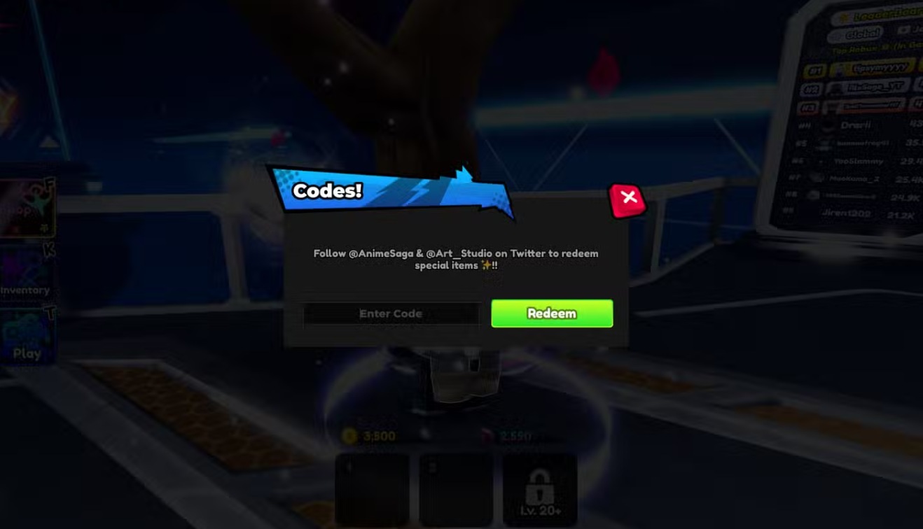 Roblox Anime Saga Codes (May 2025)